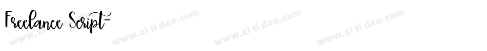 Freelance Script字体转换